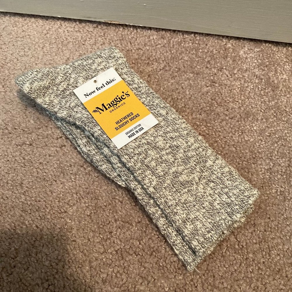 maggie organics heathered slouchy socks - 4 for $30
